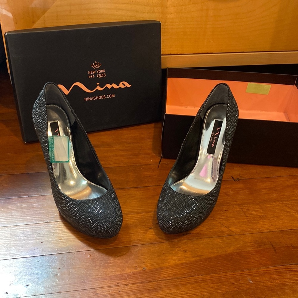 Nina black heels